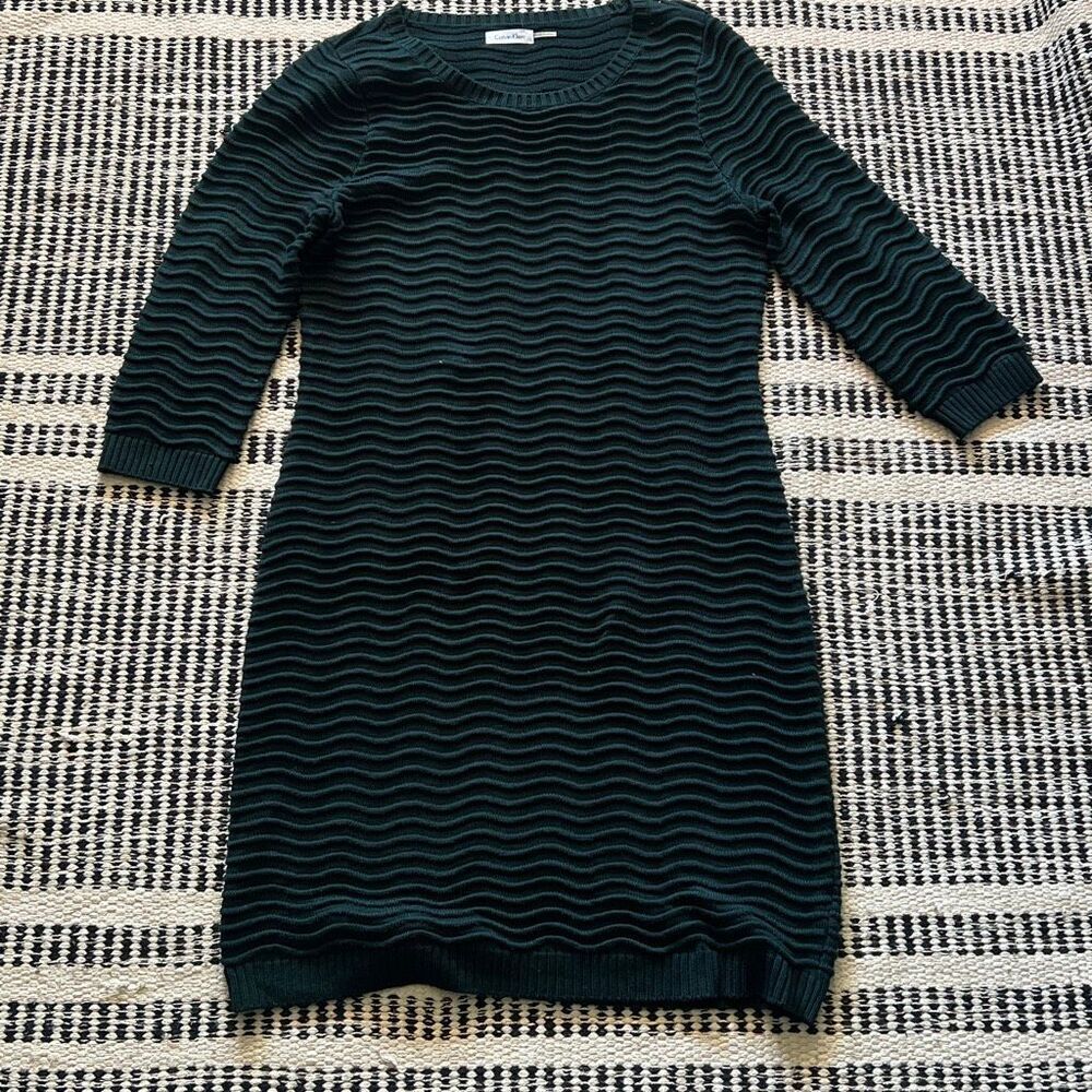 Calvin Klein Size large Emerald green Knit Swearer Dress